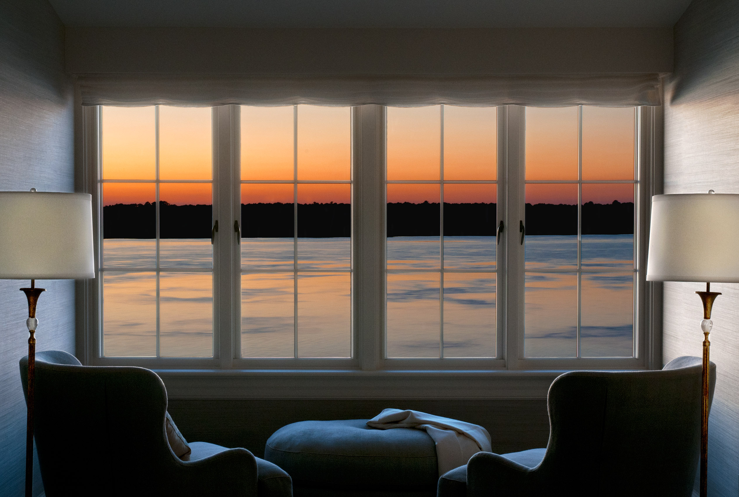 South Carolina Residence Master Bedroom Window View